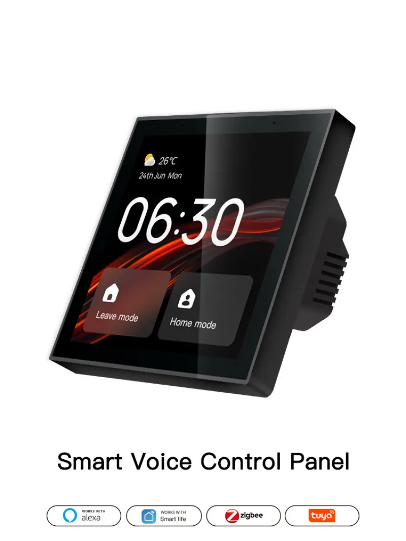 Tuya Smart Switch - Tuya Smart Home 4-Inch Full-Screen Zigbee