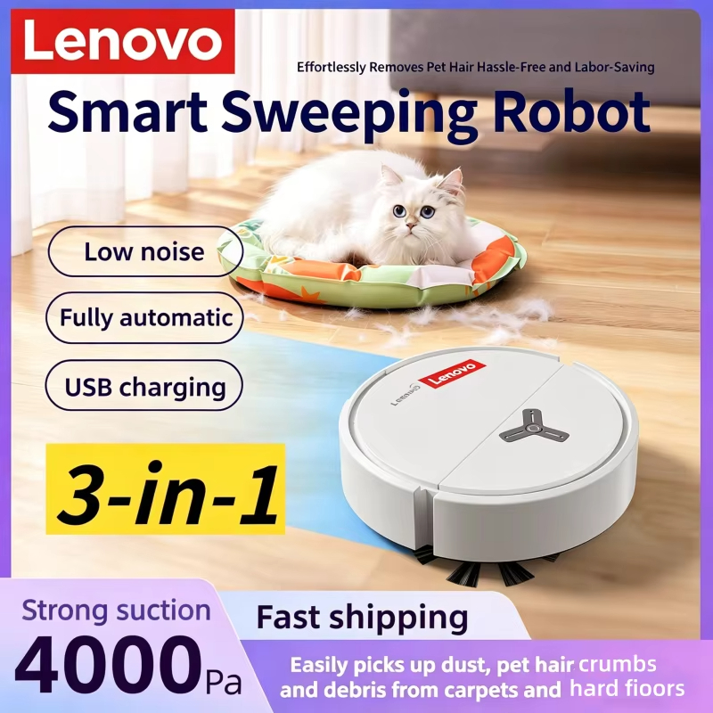 Smart Home Utilities - Lenovo 3-in-1 Smart Sweeping Robot Aspirateur