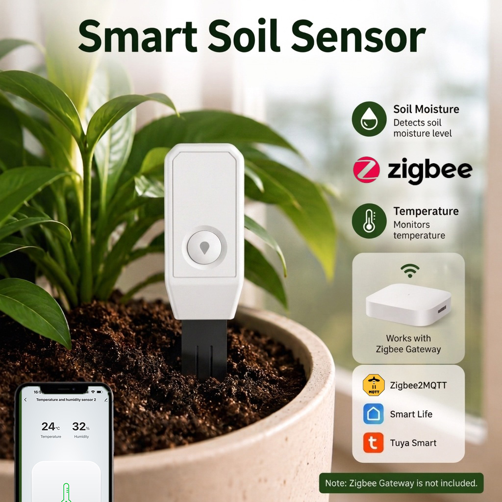 Zigbee Soil Moisture Sensor So - đánh giá và giá Smart Home Mqtt