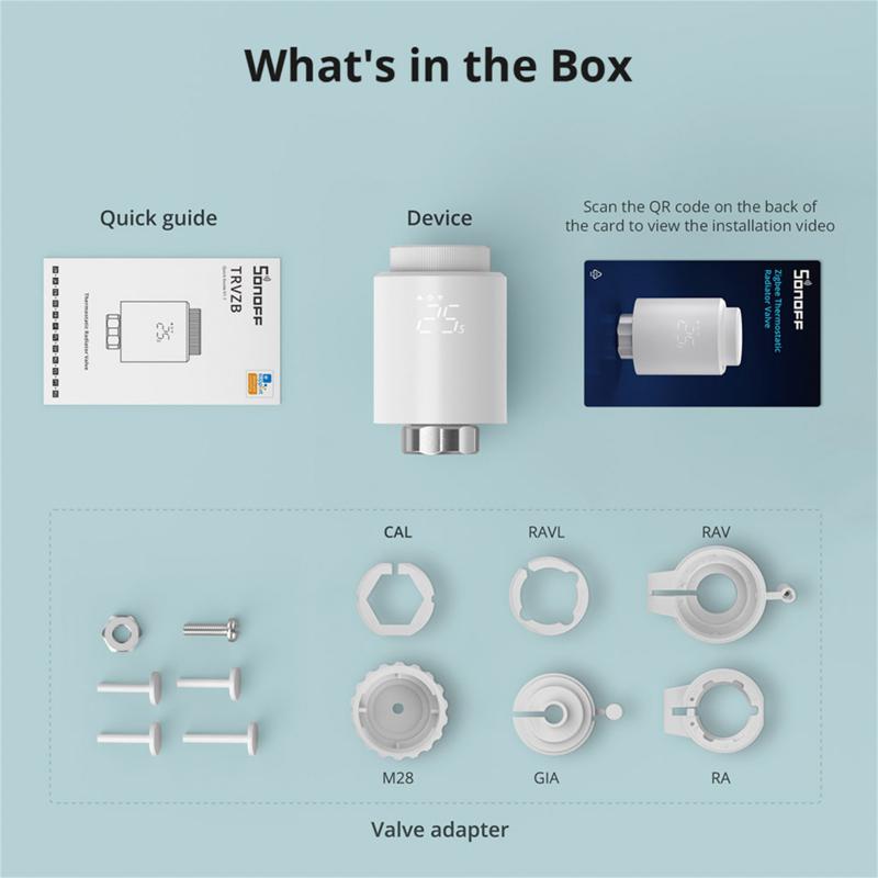 SONOFF Smart TRV Zigbee Thermo - đánh giá và giá Smart Home Mqtt