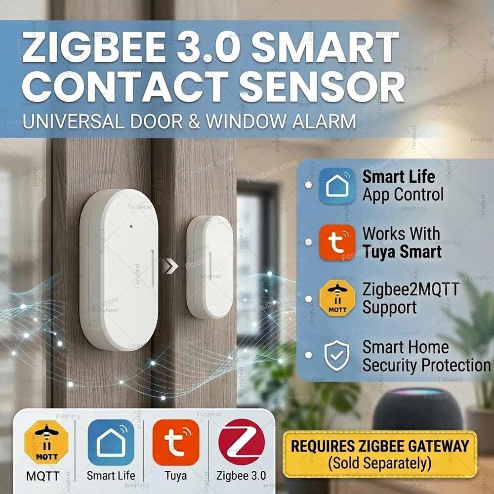 Tuya Zigbee Door Window Sensor - đánh giá và giá Smart Home Mqtt