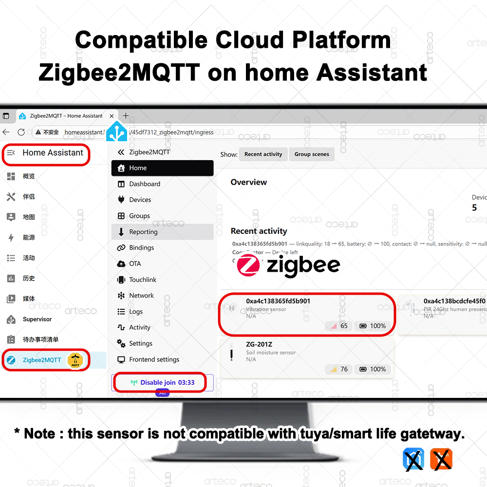 Smart ZigBee 3.0 Vibration Sen - đánh giá và giá Smart Home Assistant