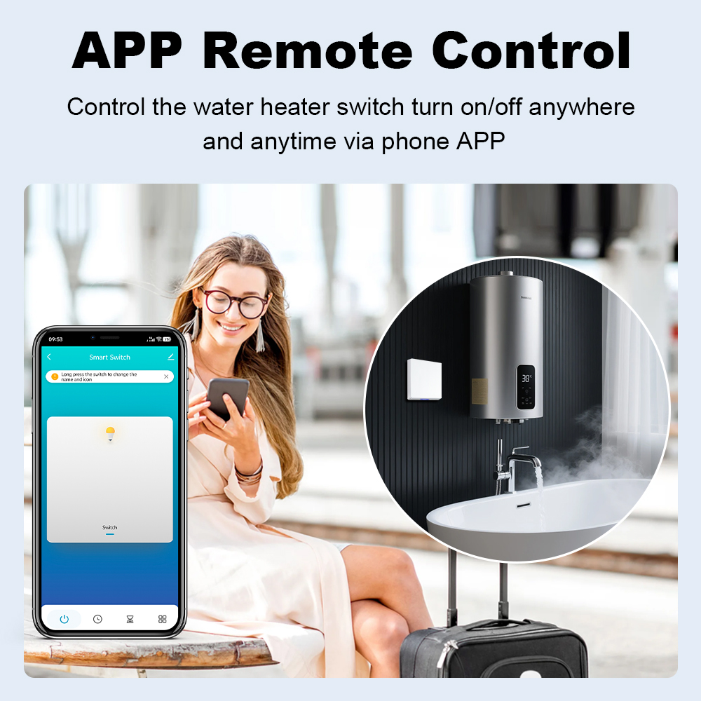 MANHOT Smart Wifi EU Water Hea - đánh giá và giá Tuya Smart Switch