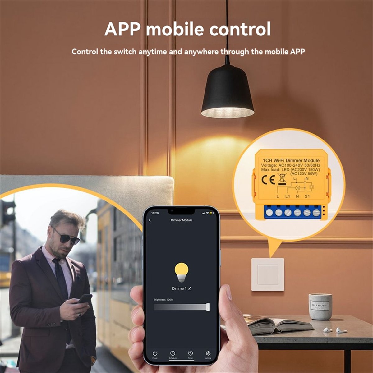 Compatible Tuya WiFi Dimmer Sw - đánh giá và giá Smart Home With Plc