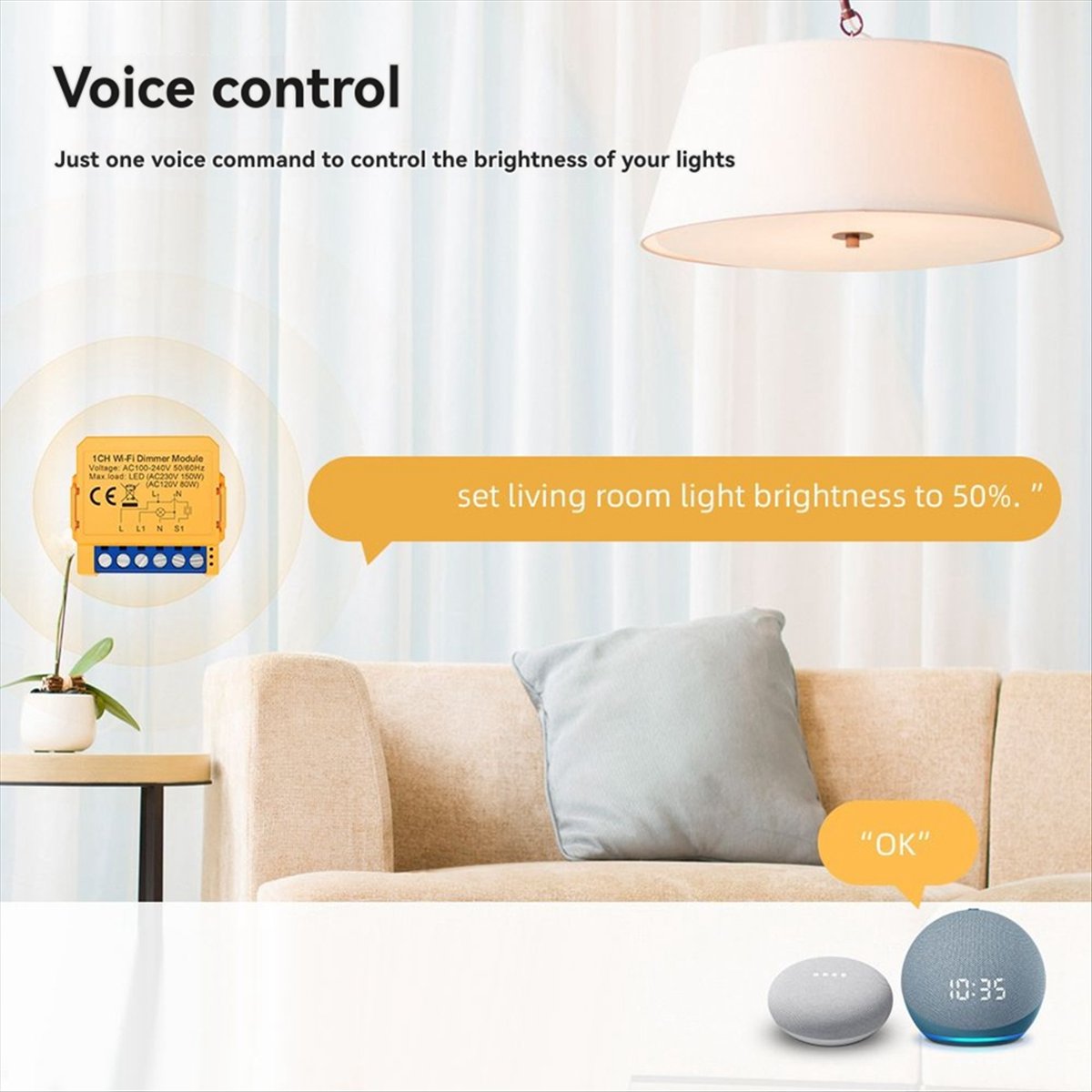 Compatible Tuya WiFi Dimmer Sw - đánh giá và giá Smart Home With Plc