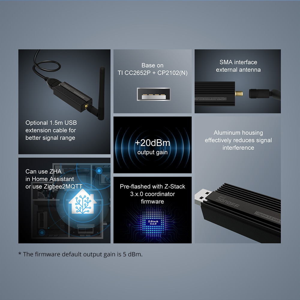 1/5 Chiếc SONOFF ZB Dongle-P Z - đánh giá và giá Smart Home Mqtt