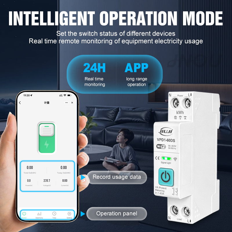 Smart WiFi DIN Rail Switch 1P  - đánh giá và giá Tuya Smart Switch