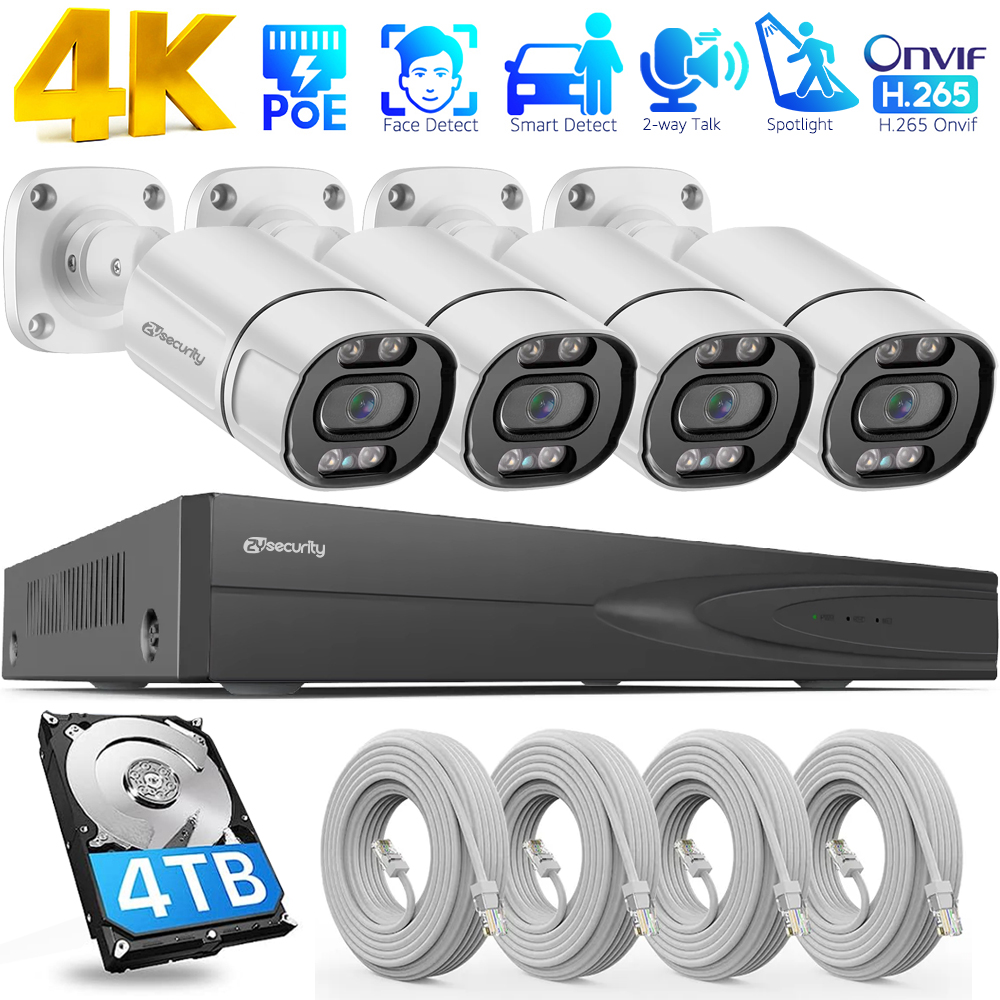 4K PoE Security Camera System  - đánh giá và giá Smart Home Outdoor Camera