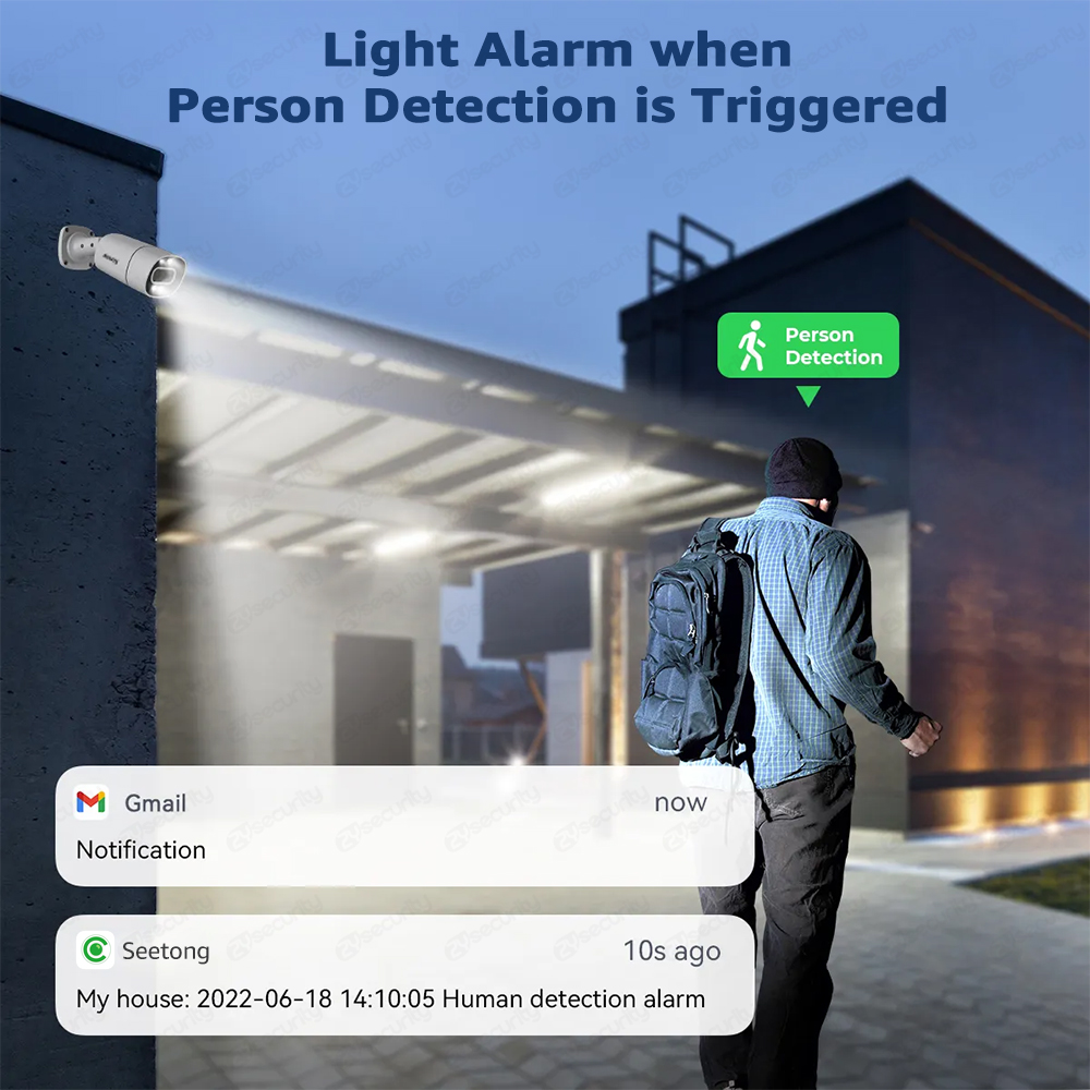 4K PoE Security Camera System  - đánh giá và giá Smart Home Outdoor Camera
