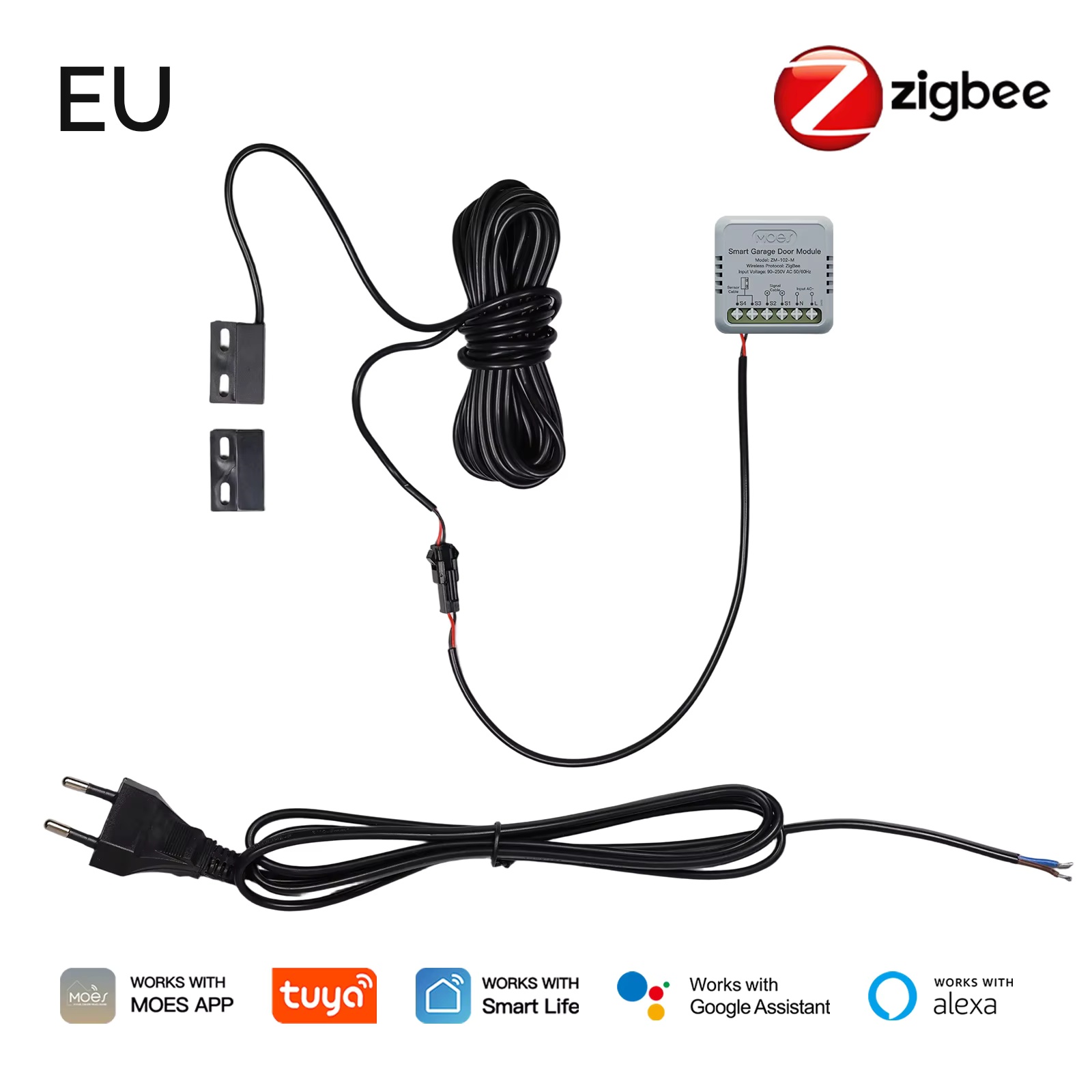 MOES Zigbee Garage Door Contro - đánh giá và giá Smart Home Assistant