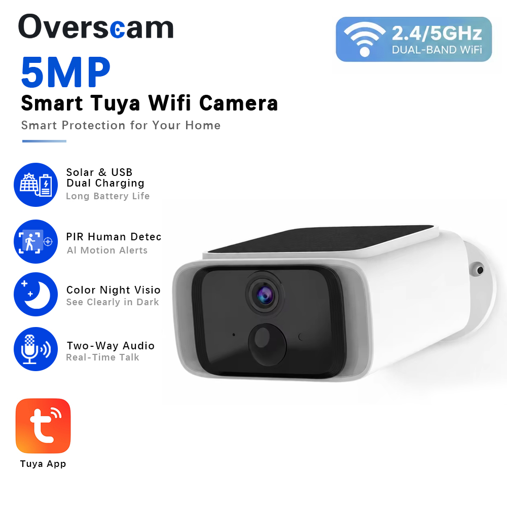 Tuya 5MP Solar Security Camera - đánh giá và giá Smart Home Outdoor Camera
