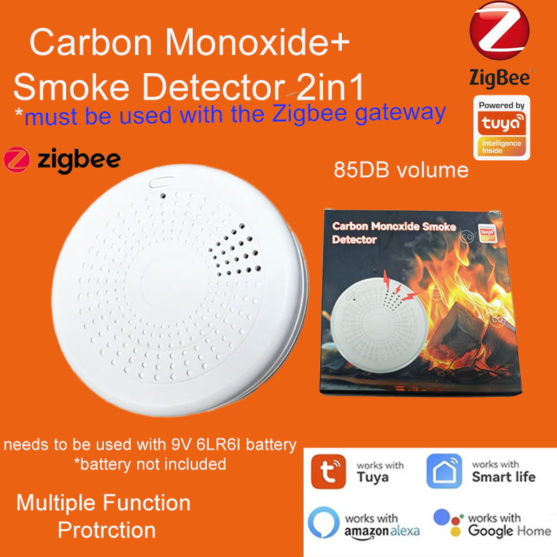 2-in-1 Zigbee Smoke CO Detecto - đánh giá và giá Smart Home Mqtt